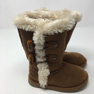Airwalk Boots Brown Casual Winter Slip-on youth 6